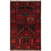 Hand Knotted Prayer Rug 2' 11" x 4' 10" - No. AL26022
