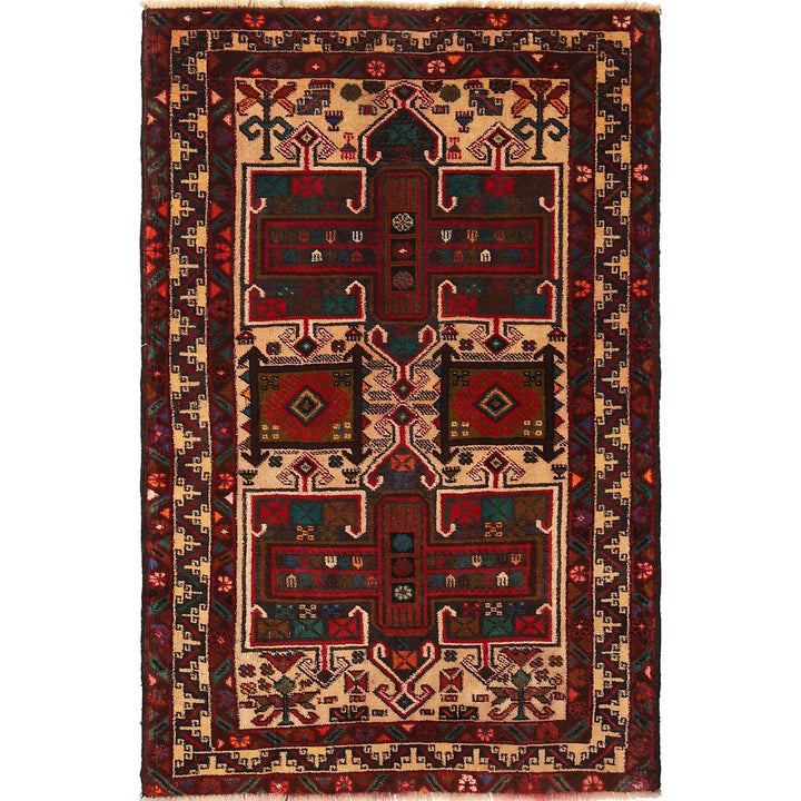 Handmade Baluchi Rug 3' 1" x 4' 11" - No. AL60773