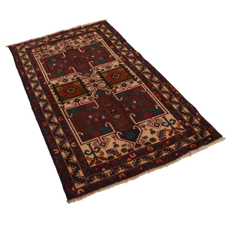 Handmade Baluchi Rug 3' 1" x 4' 11" - No. AL60773