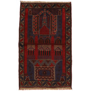 Hand Knotted Prayer Rug 3' 2" x 4' 8" - No. AL88222