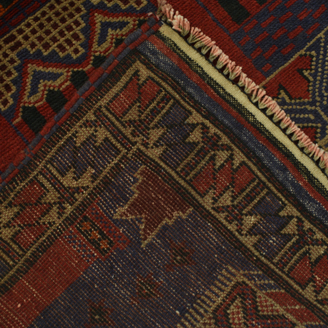 Afghan Prayer Rug 3' 2" x 4' 8" Hand-Knotted | No. AL61950