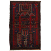 Hand Knotted Prayer Rug 3' 0" x 4' 7" - No. AL15752