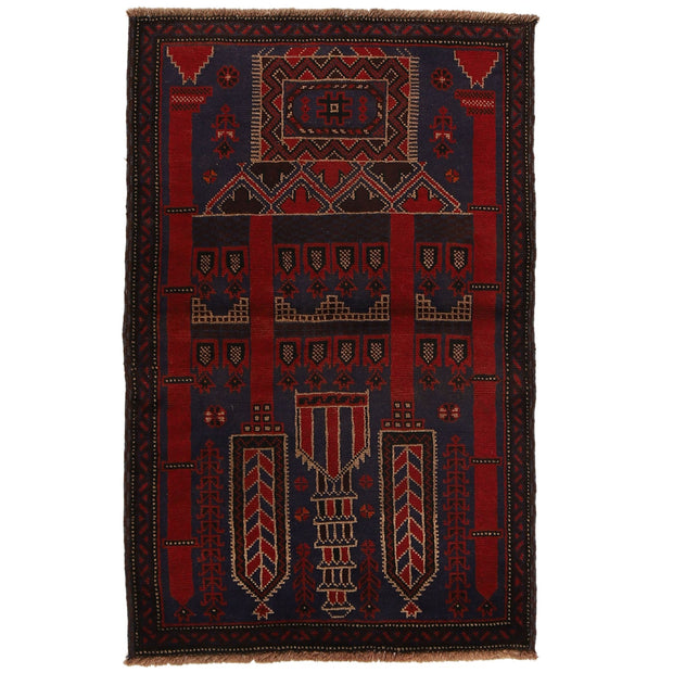 Hand Knotted Prayer Rug 3' 0" x 4' 7" - No. AL15752