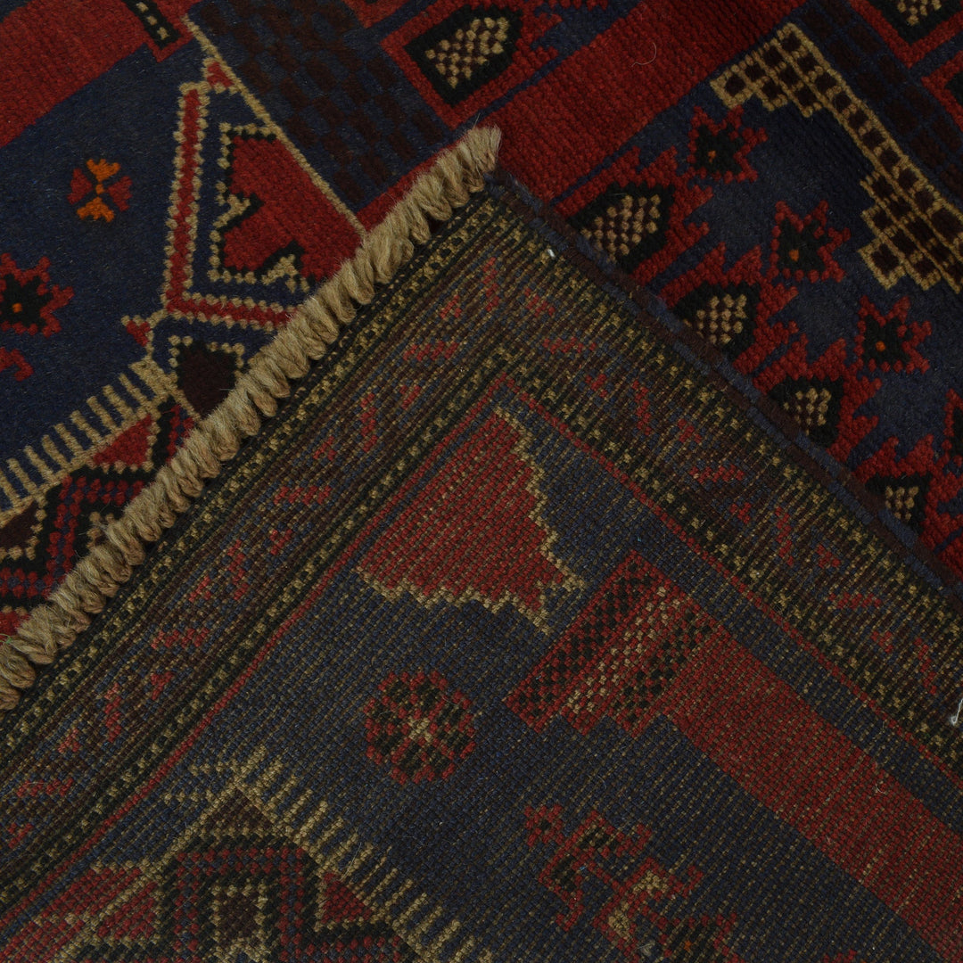 Afghan Prayer Rug 3' 0" x 4' 7" Hand-Knotted | No. AL38674