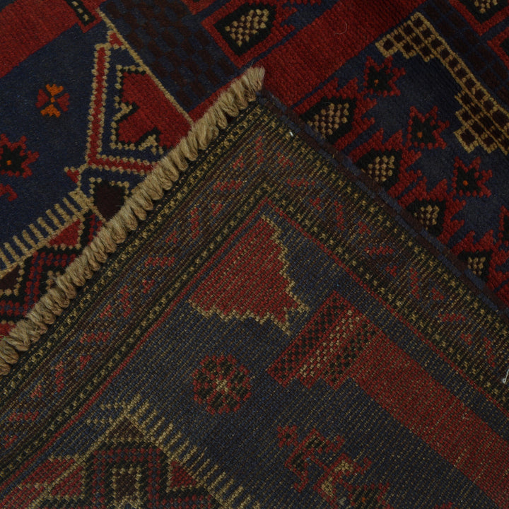 Afghan Prayer Rug 3' 0" x 4' 7" Hand-Knotted | No. AL38674