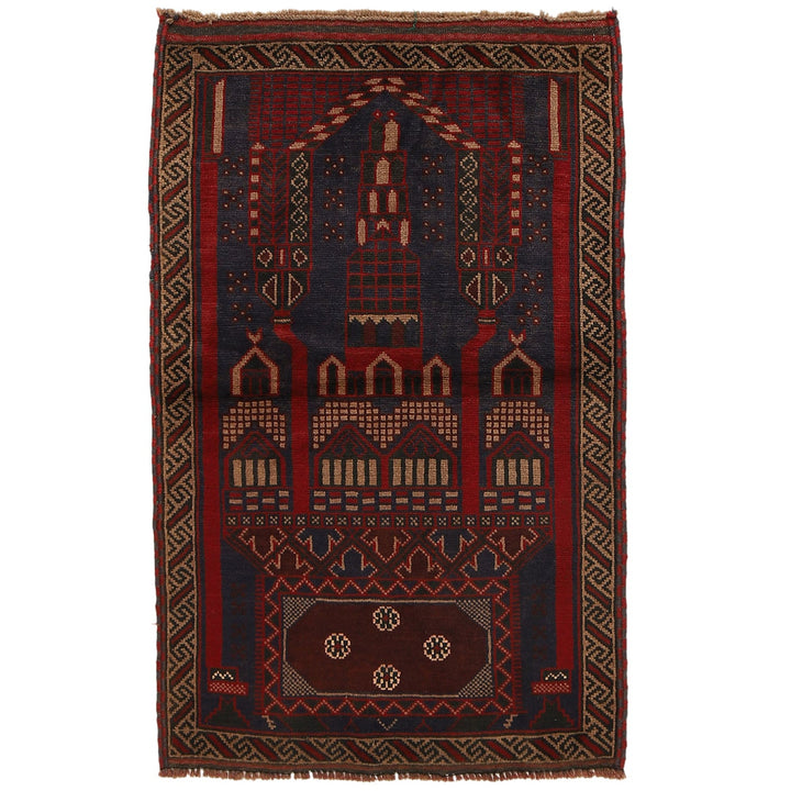 Handmade Prayer Rug 2' 11" x 4' 5" - No. AL11440