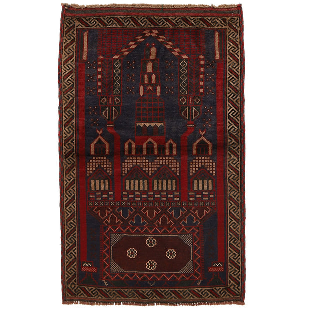 Handmade Prayer Rug 2' 11" x 4' 5" - No. AL11440
