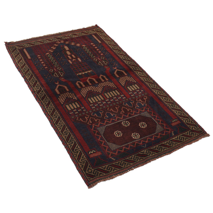 Handmade Prayer Rug 2' 11" x 4' 5" - No. AL11440