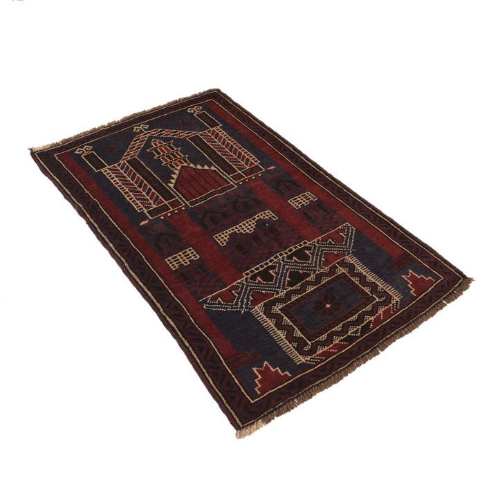 Handmade Prayer Rug 2' 10" x 4' 7" - No. AL25121