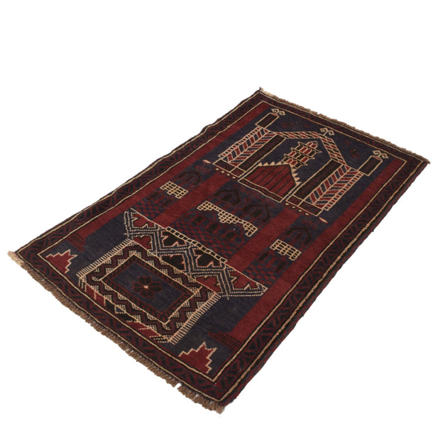 Handmade Prayer Rug 2' 10" x 4' 7" - No. AL25121