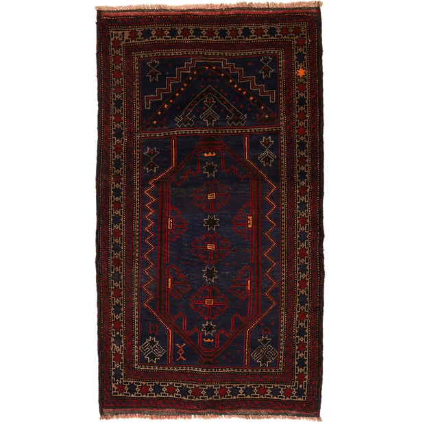 Handmade Prayer Rug 2' 11" x 5' 1" - No. AL48170