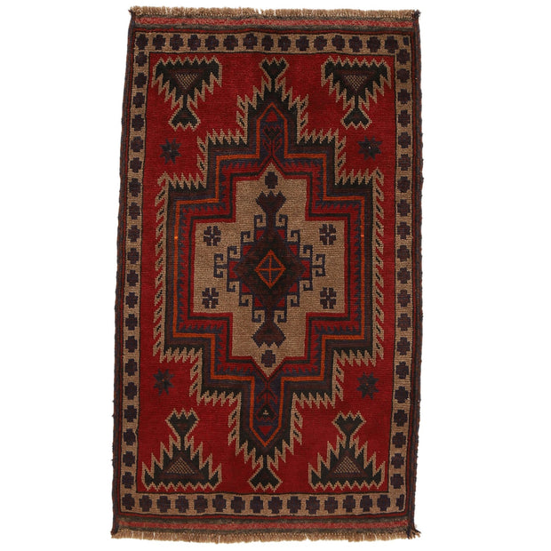 Handmade Balochi Carpet 2' 10" x 4' 7" - No. AL79673