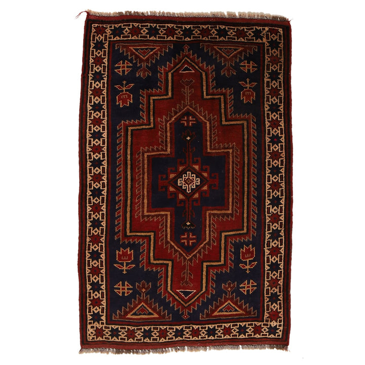 Handmade Balochi Carpet 2' 9" x 4' 4" - No. AL12610