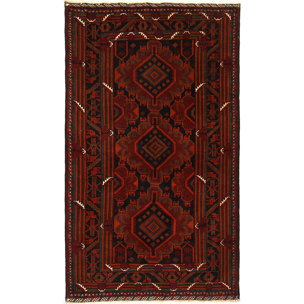 Traditional Baloch Rug 3' 10" x 6' 8" - No. AL26011