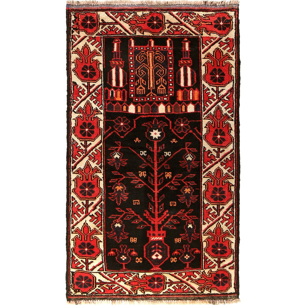 Islamic Prayer Carpet 2' 11" x 5' 1 - No. AL26012