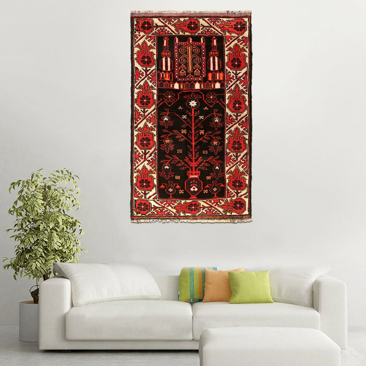 Islamic Prayer Carpet 2' 11" x 5' 1 - No. AL26012