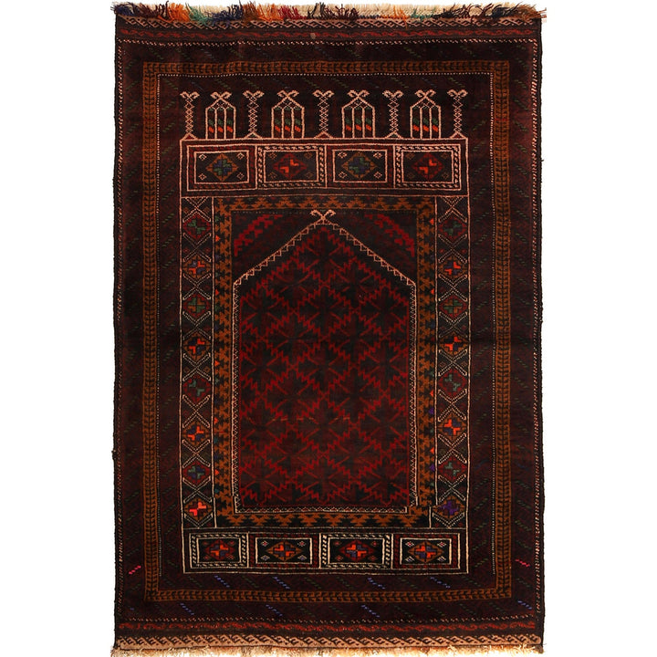 Hand Knotted Prayer Rug 3' 1" x 4' 7" - No. AL94262