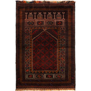 Hand Knotted Prayer Rug 3' 1" x 4' 7" - No. AL11034