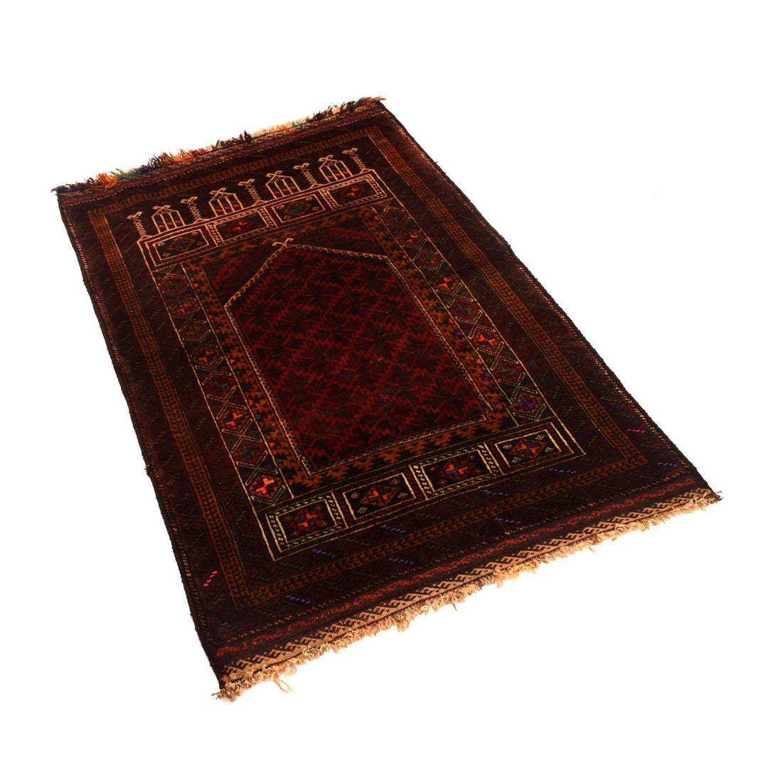 Hand Knotted Prayer Rug 3' 1" x 4' 7" - No. AL94262