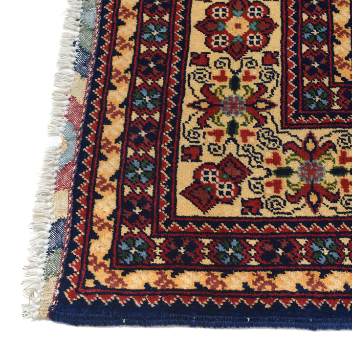 Authentic Hand-Knotted Afghan Rug 6' 9" x 9' 6" - No. AL83117