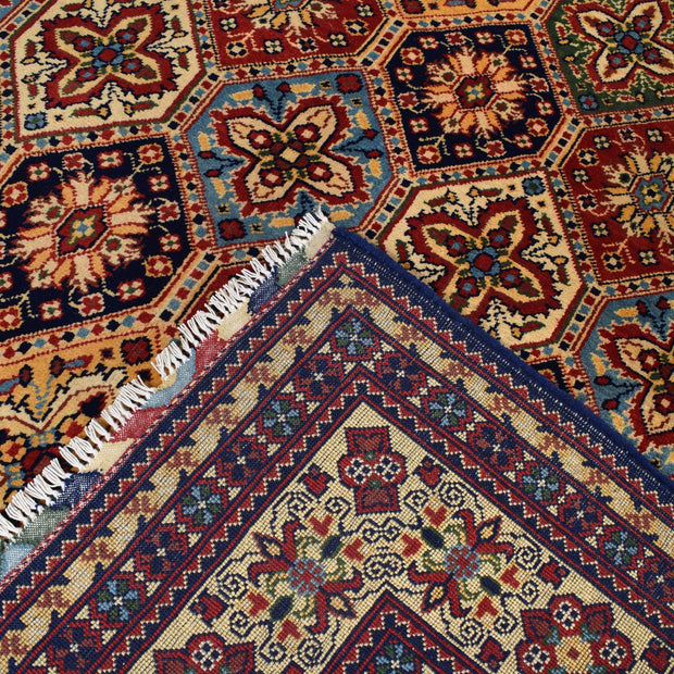 Authentic Hand-Knotted Afghan Rug 6' 9" x 9' 6" - No. AL83117