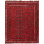Deep Red Color Khoja Roshnai Area Rug 5' 0" x 6' 6" - No. AL91311