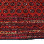 Deep Red Color Khoja Roshnai Area Rug 5' 0" x 6' 6" - No. AL91311