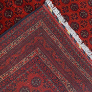 Deep Red Color Khoja Roshnai Area Rug 5' 0" x 6' 6" - No. AL91311