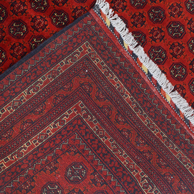 Deep Red Color Khoja Roshnai Area Rug 5' 0" x 6' 6" - No. AL91311