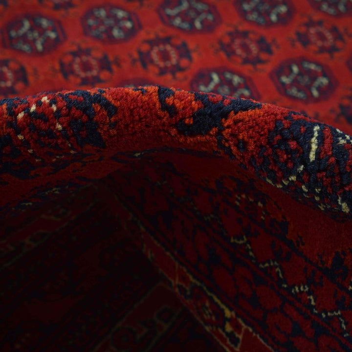 Rich Burgundy Color Khoja Roshnai Area Rug 5' 0" x 6' 6" - No. AL77647