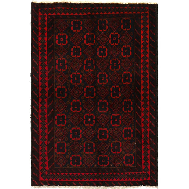 Hand Knotted Baluchi Rug 3' 0" x 4' 5" - No. AL30385