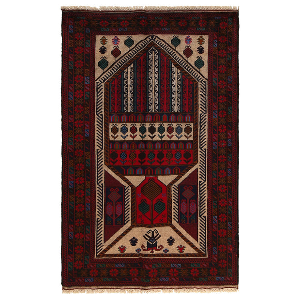 Hand Knotted Prayer Rug 3' 0" x 5' 2" - No. AL46002