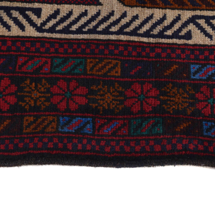 Afghan Prayer Rug 3' 0" x 5' 2" Hand-Knotted | No. AL19642