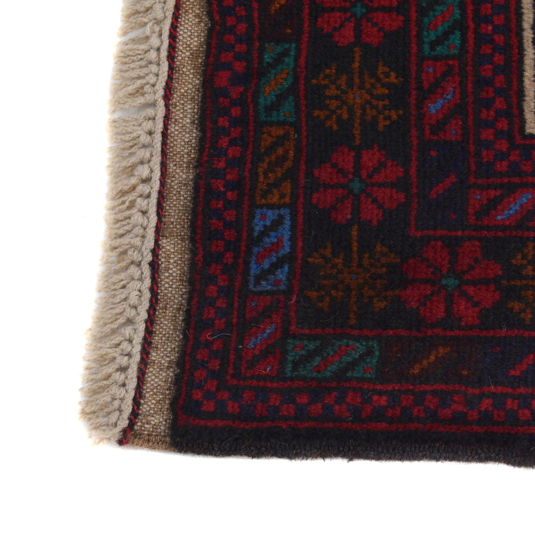 Afghan Prayer Rug 3' 0" x 5' 2" Hand-Knotted | No. AL19642