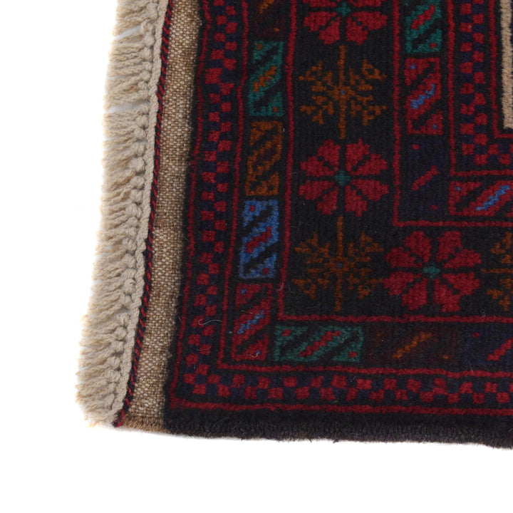 Afghan Prayer Rug 3' 0" x 5' 2" Hand-Knotted | No. AL19642