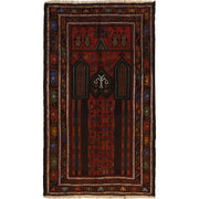 Hand Knotted Prayer Rug 2' 11" x 4' 7" - No. AL73135
