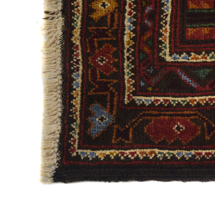 Afghan Prayer Rug 2' 11" x 4' 7" Hand-Knotted | No. AL67630