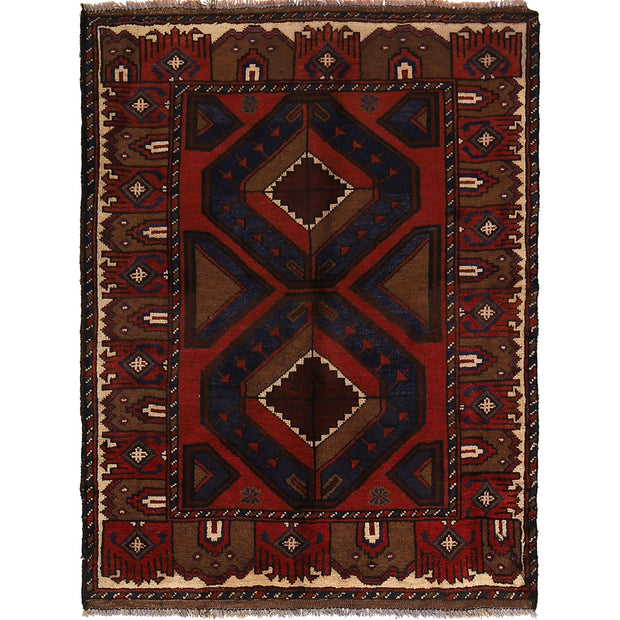 Handmade Balochi Carpet 3' 1" x 4' 1" - No. AL50354