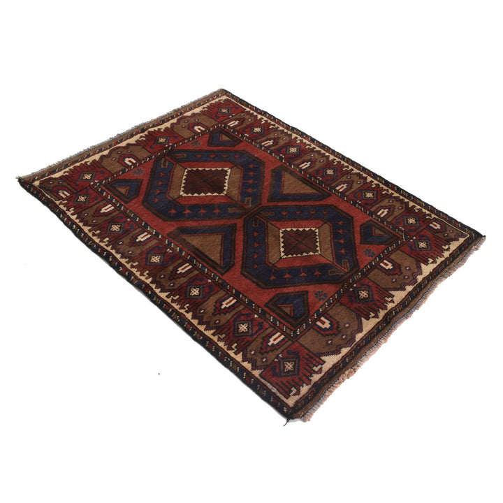 Handmade Balochi Carpet 3' 1" x 4' 1" - No. AL50354