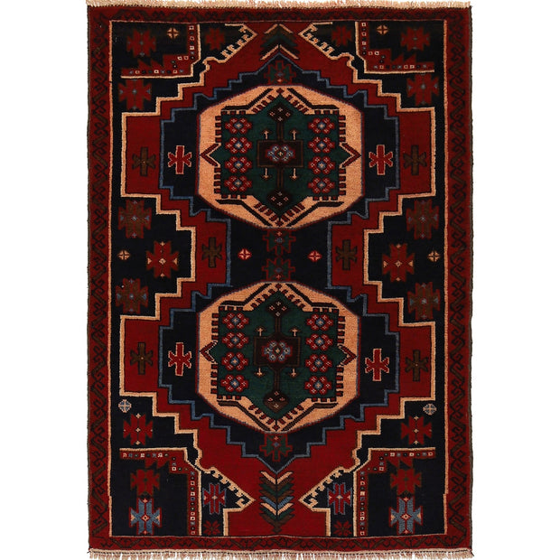 Hand Knotted Baluchi Rug 2' 11" x 4' 6" - No. AL70845