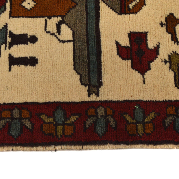 Handmade Afghan War Area Rug 2' 7" x 4' 0" - No. AL12198