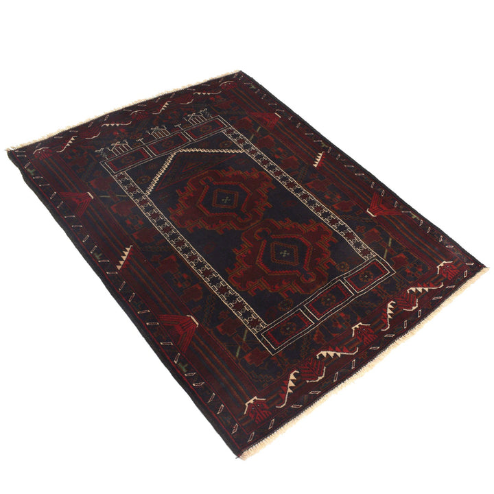 Hand Knotted Prayer Rug 3' 3" x 4' 4" - No. AL67079