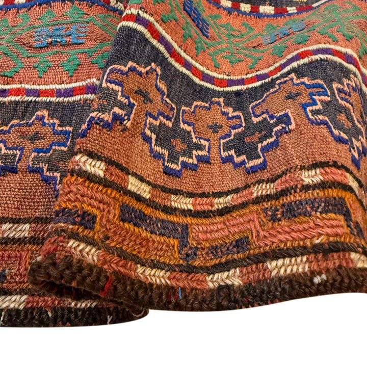 Afghan Kilim Rug 4' 4" x 6' 4" Flat-Weave | No. AL38096