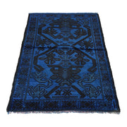 Overdyed Wool Carpet 2' 11" x 4' 2" - No. AL72231