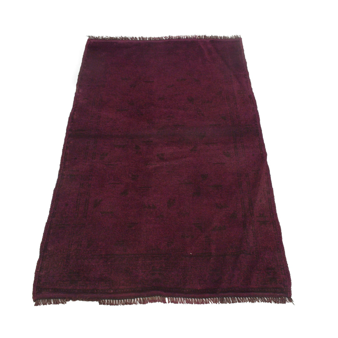 Purple Color Overdyed Area Rug 2' 9" x 4' 6" - No. AL69444