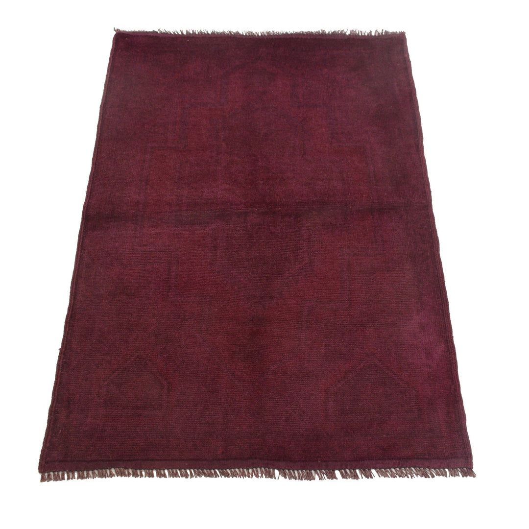 Purple Color Overdyed Area Rug 3' 1" x 4' 6" - No. AL42158