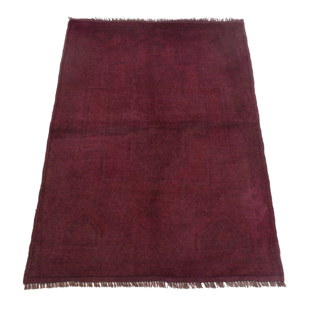 Purple Color Overdyed Area Rug 3' 1" x 4' 6" - No. AL42158