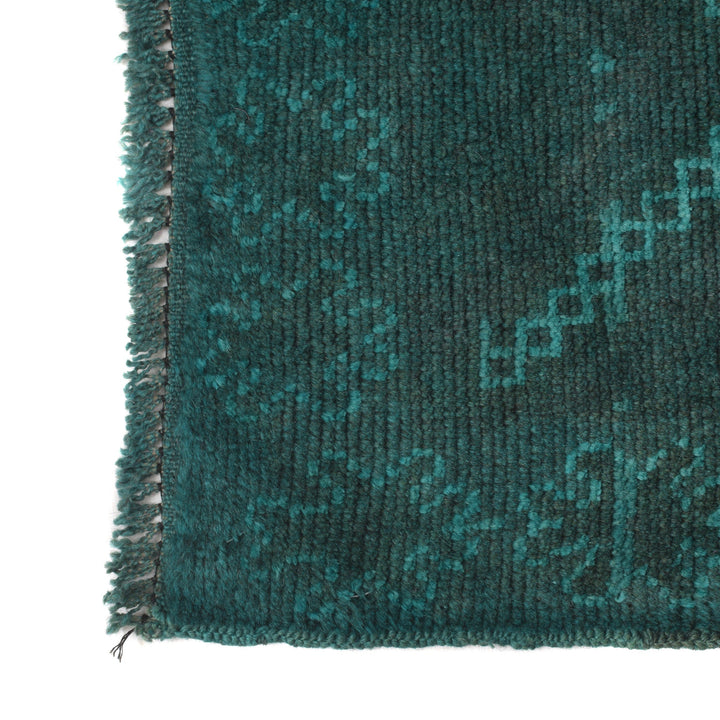 Blue Pakistani Overdyed Rug 2' 8" x 4' 3" Hand-Knotted view