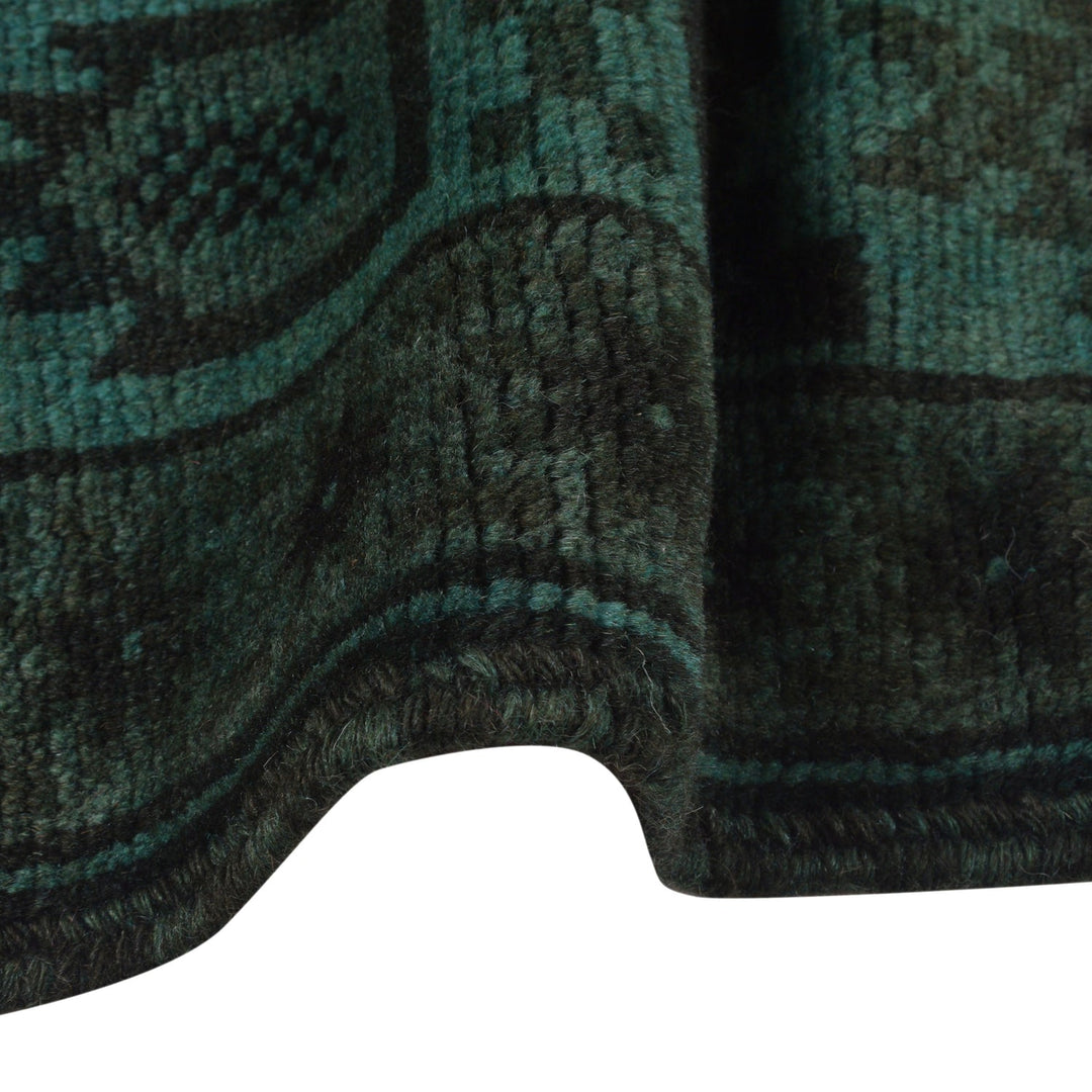 Green Overdyed Prayer Area Rug 2' 10" x 4' 5" - No. AL28175