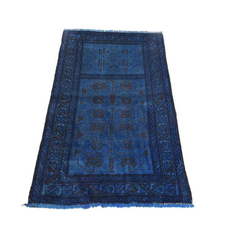 Hand Knotted Overdyed Prayer Rug 2' 7" x 4' 3" - No. AL77799